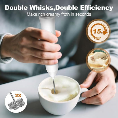 2 in 1 Rechargeable Electric Coffee Beater & Frother